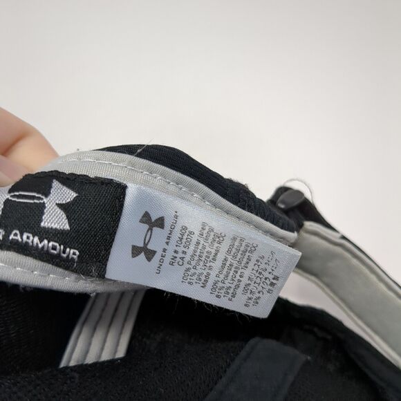 Under Armour Strapback 5 Panel Cap Black One Size Adjustable Embroidered - Picture 9 of 9